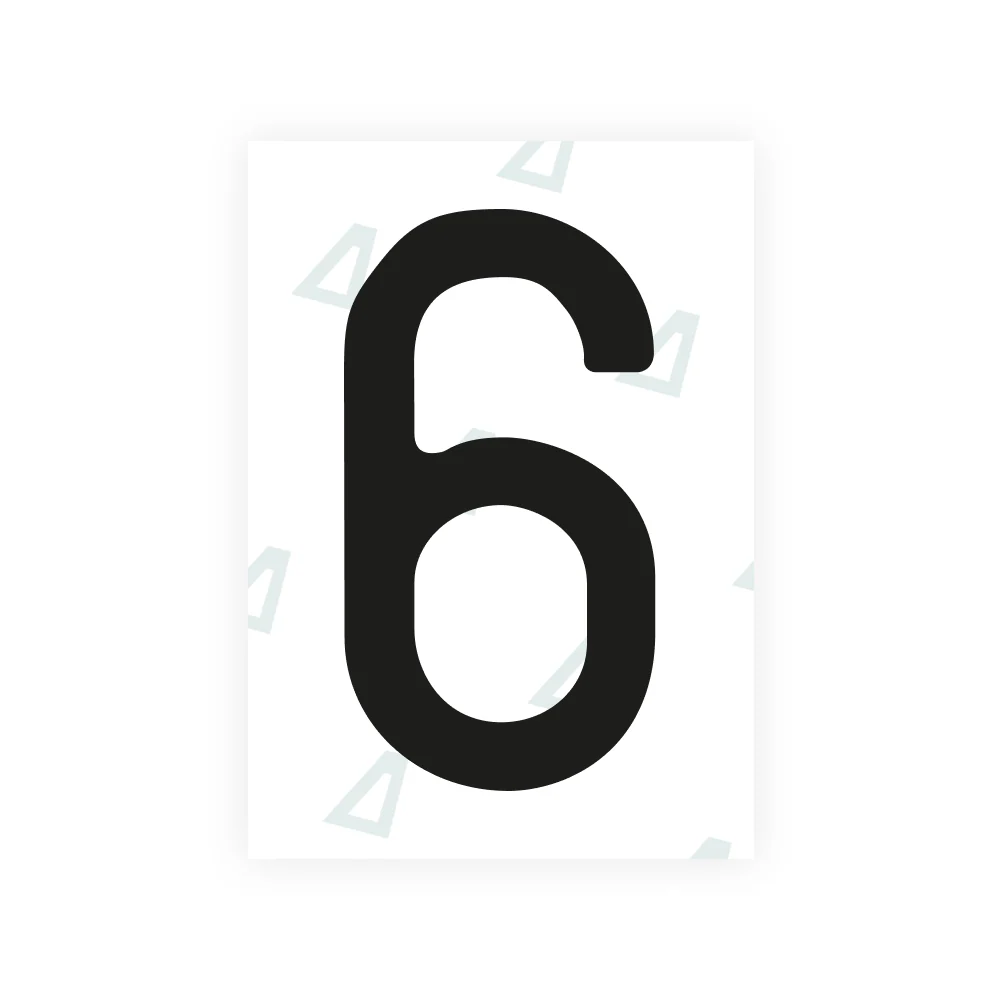 Alite Nanofilm for US (West Virginia 1982) license plates - Symbol "6"