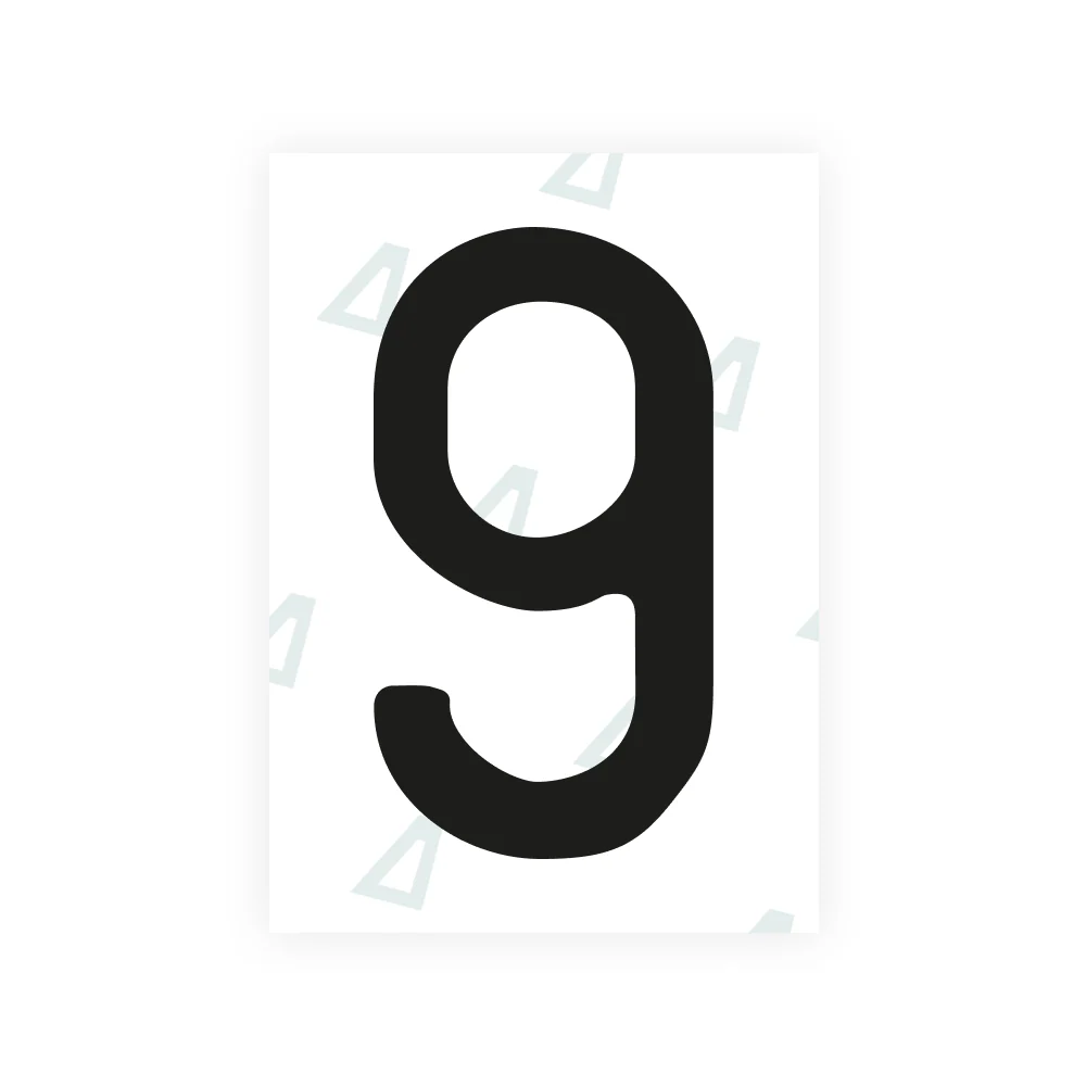 Alite Nanofilm for US (West Virginia 1982) license plates - Symbol "9"