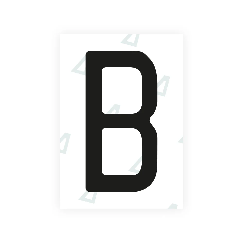 Alite Nanofilm for US (West Virginia 1982) license plates - Symbol "B"