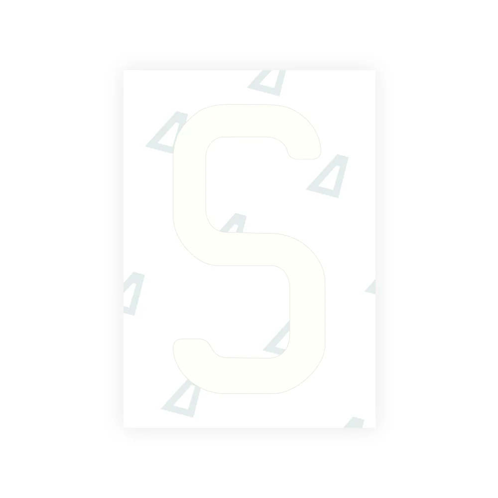 Alite Nanofilm for US (West Virginia 1982) license plates - Symbol "S" - Image 2