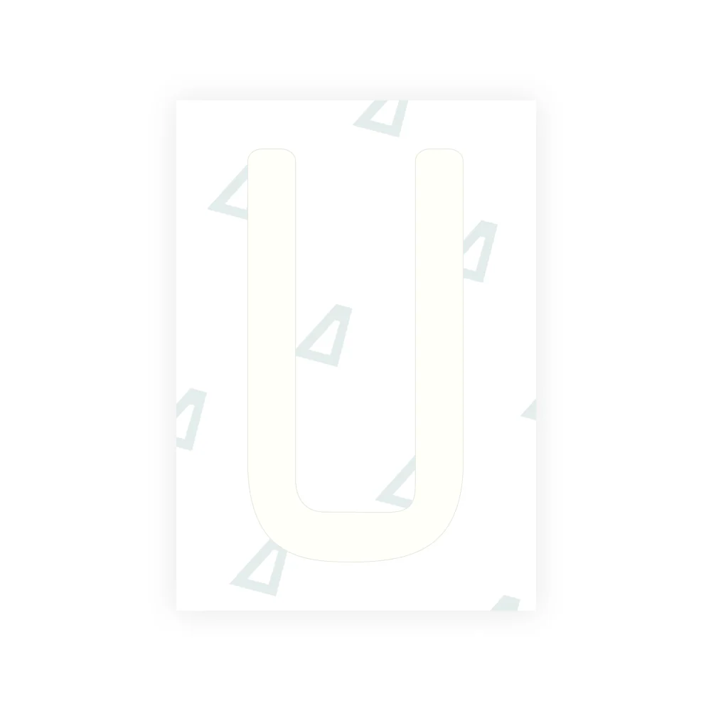 Alite Nanofilm for US (West Virginia 1982) license plates - Symbol "U" - Image 2