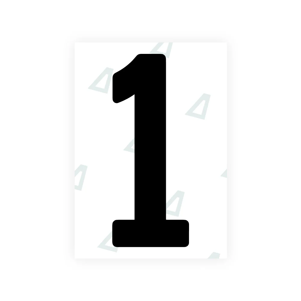 Alite Nanofilm for US (Wyoming 2008) license plates - Symbol "1"
