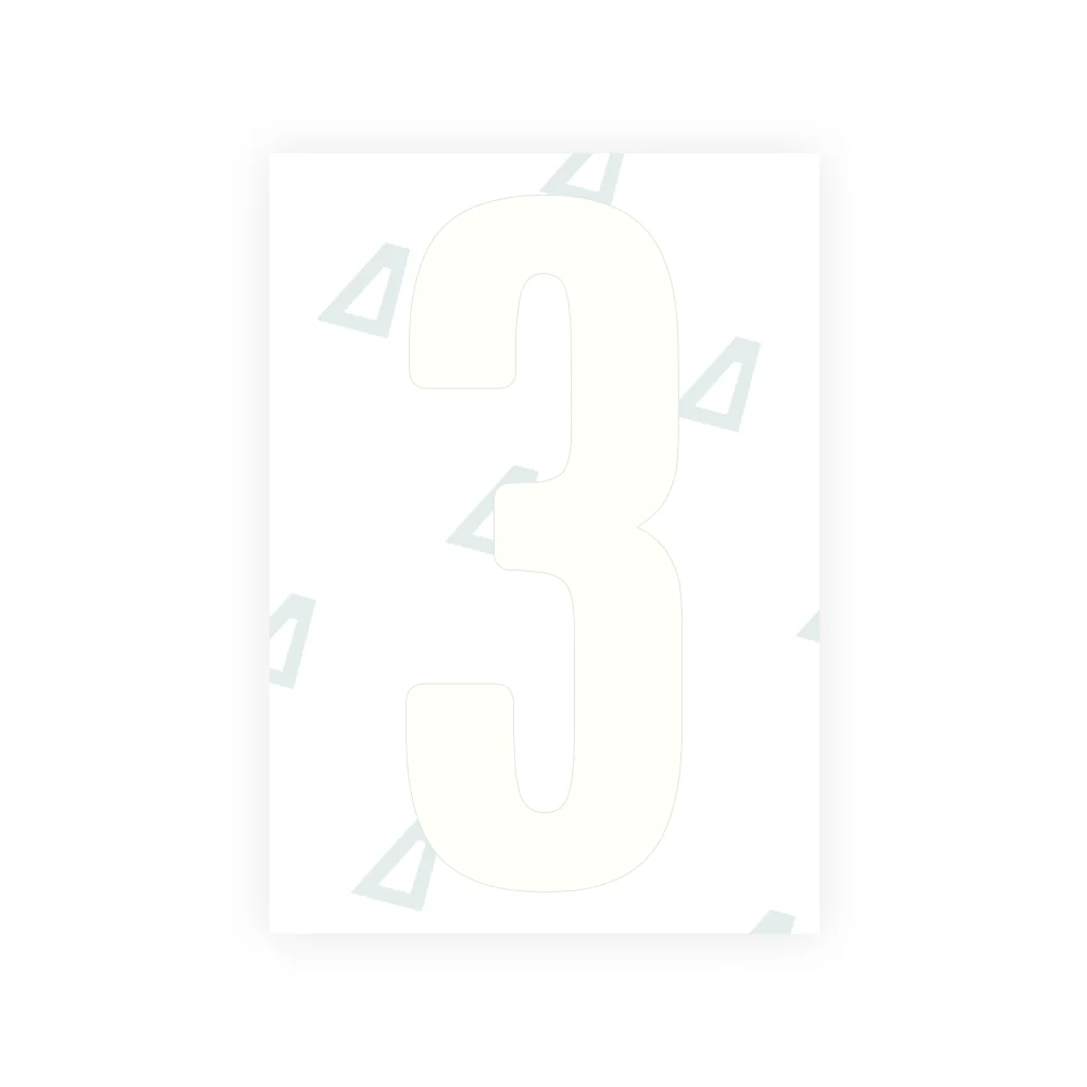 Alite Nanofilm for US (Wyoming 2008) license plates - Symbol "3" - Image 2