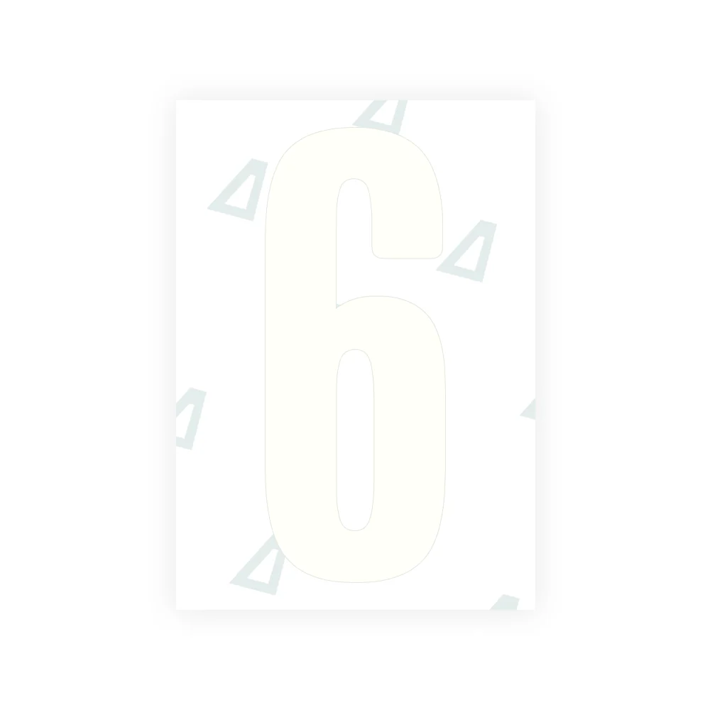 Alite Nanofilm for US (Wyoming 2008) license plates - Symbol "6" - Image 2