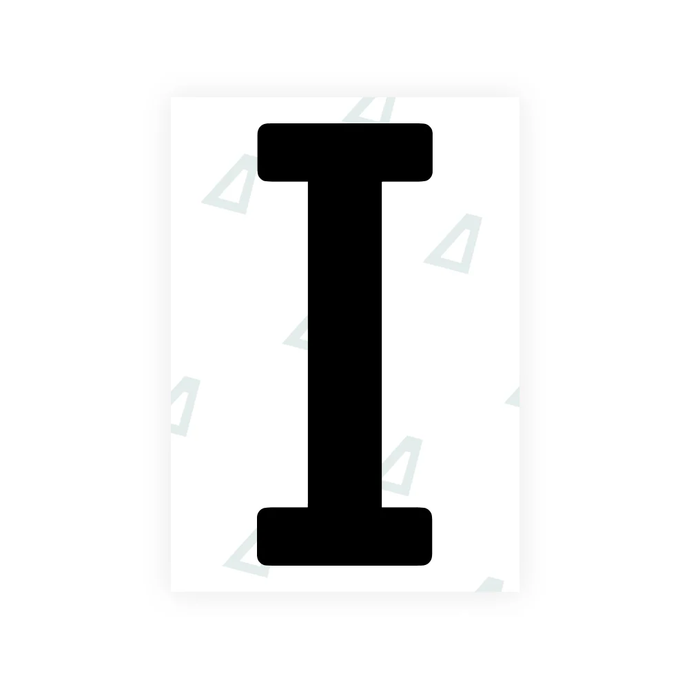 Alite Nanofilm for US (Wyoming 2008) license plates - Symbol "I"