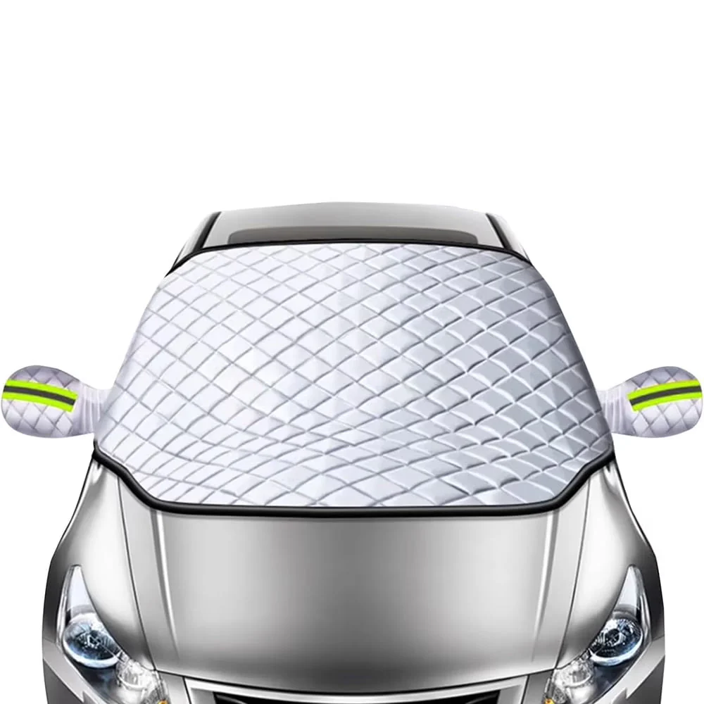 Anti-ice, anti-snow, and anti-frost car windshield cover ultra-thick protection for the front windshield