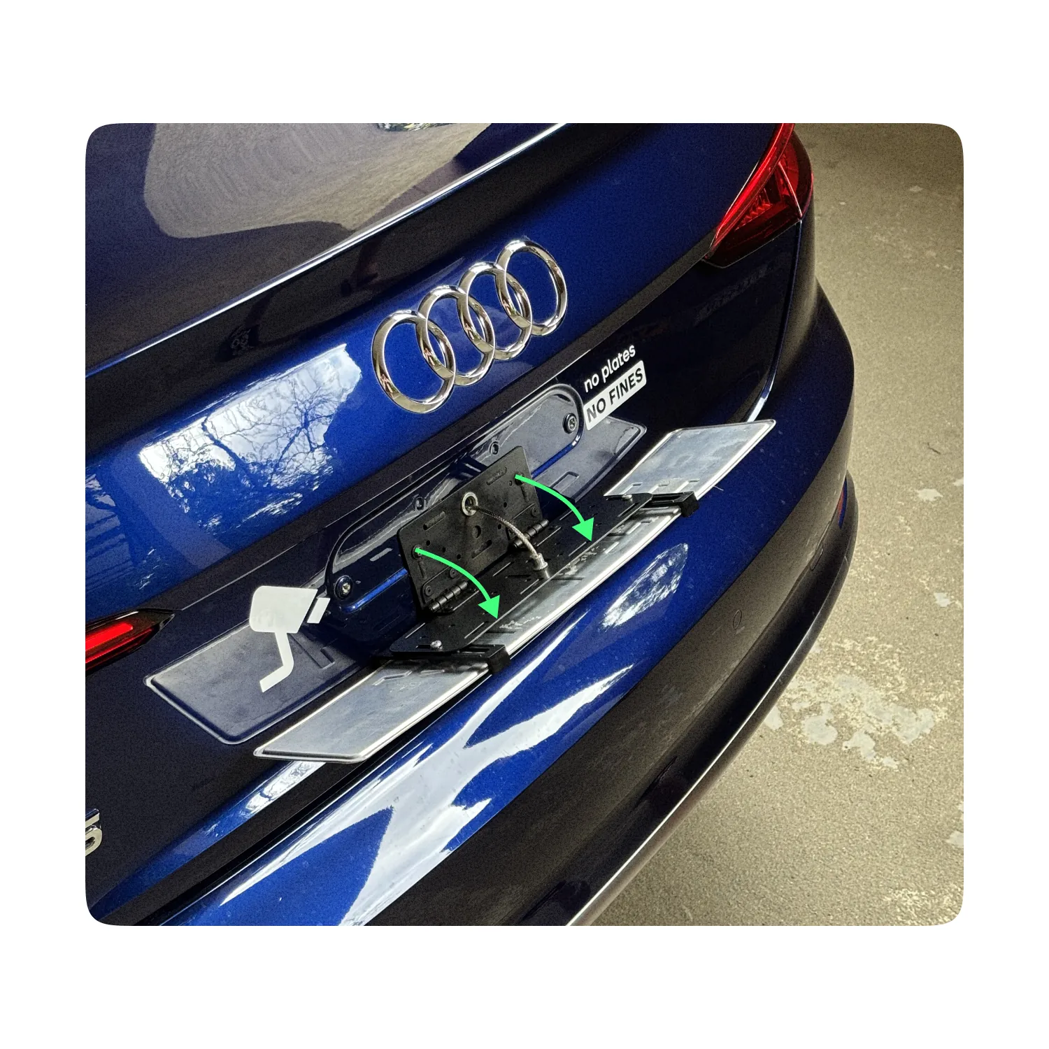 Alite Flipper Folding frame for rear license plate (on a cable) - Image 3
