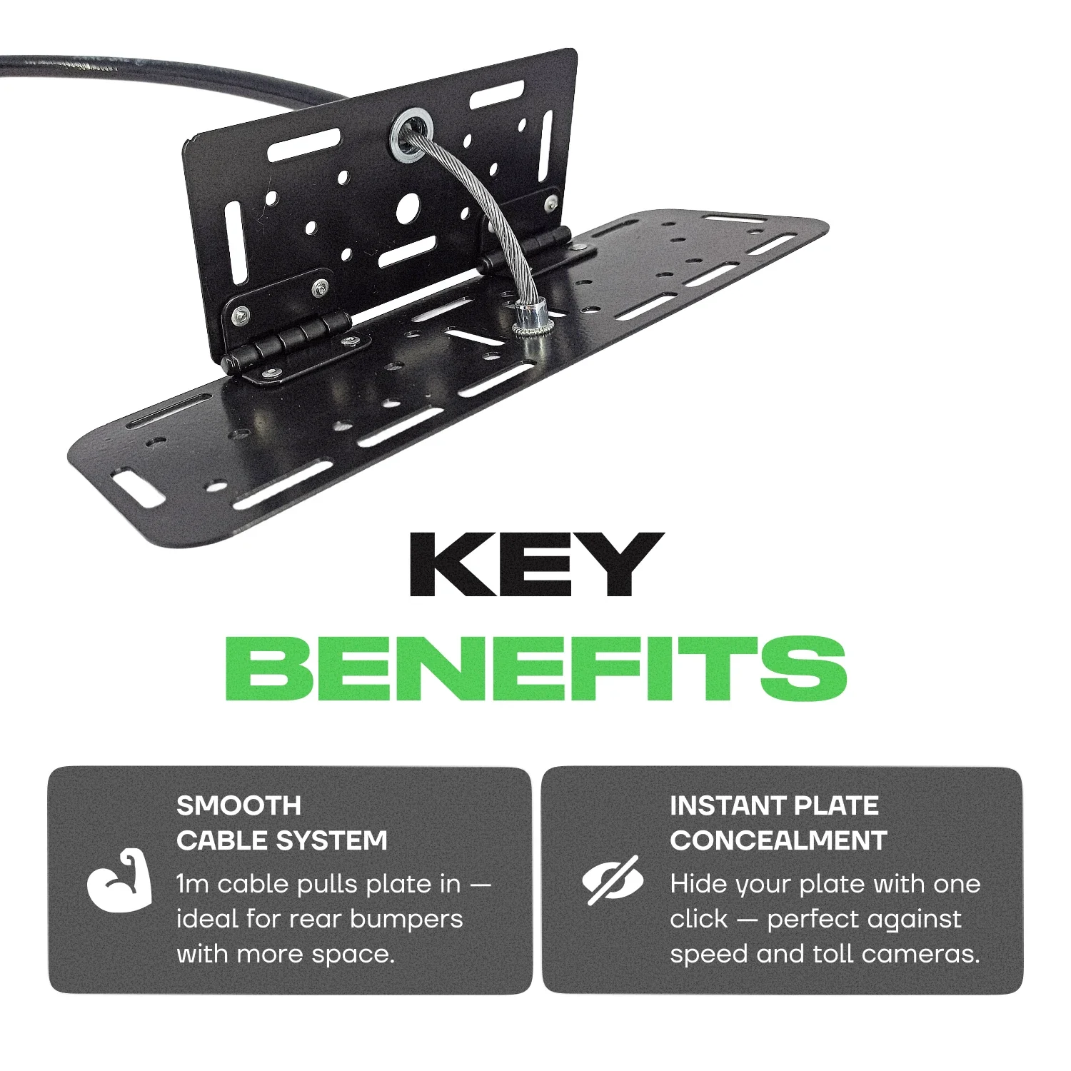 Alite Flipper Folding frame for rear license plate (on a cable) - Image 7