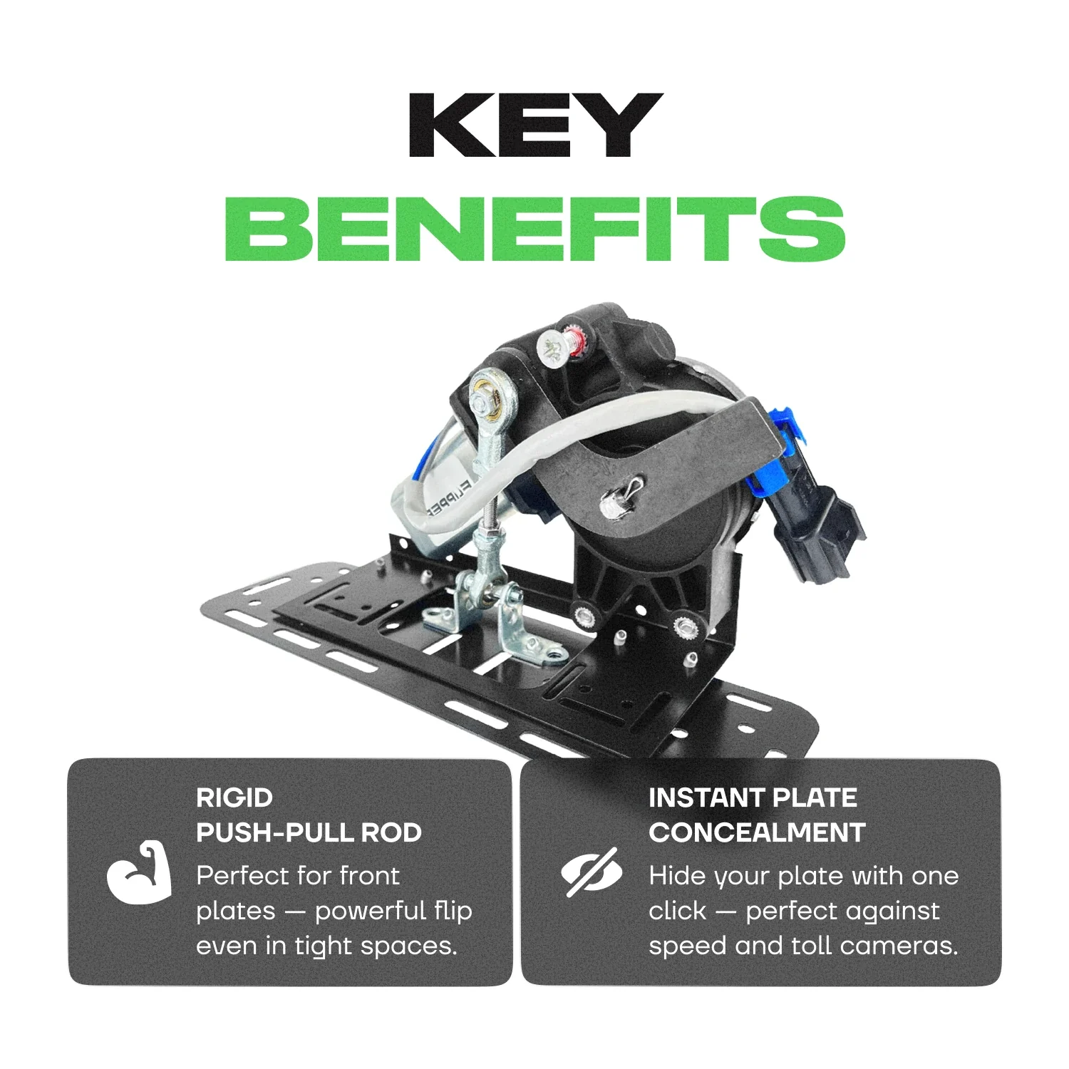 Alite Flipper Folding frame for front license plate (hard traction) - Image 6