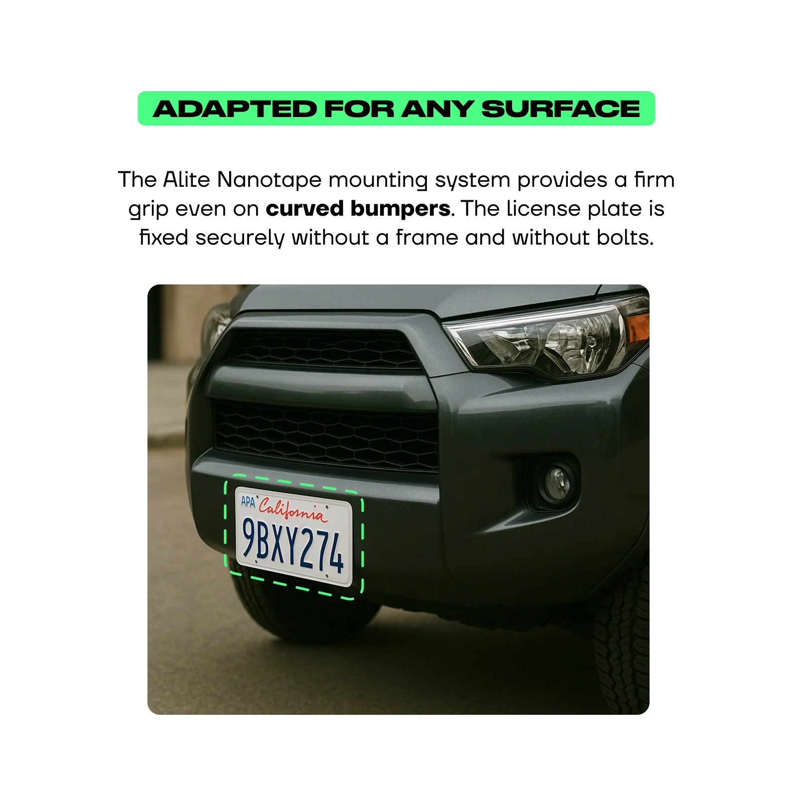 Velcro license plate holder - Alite Nanotape for US (1 Plate) - Image 10