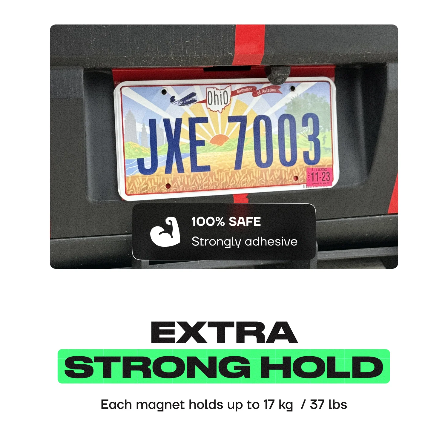 Magnetic License Plate Holder - Alite Maglock (2 Plates) - Image 6