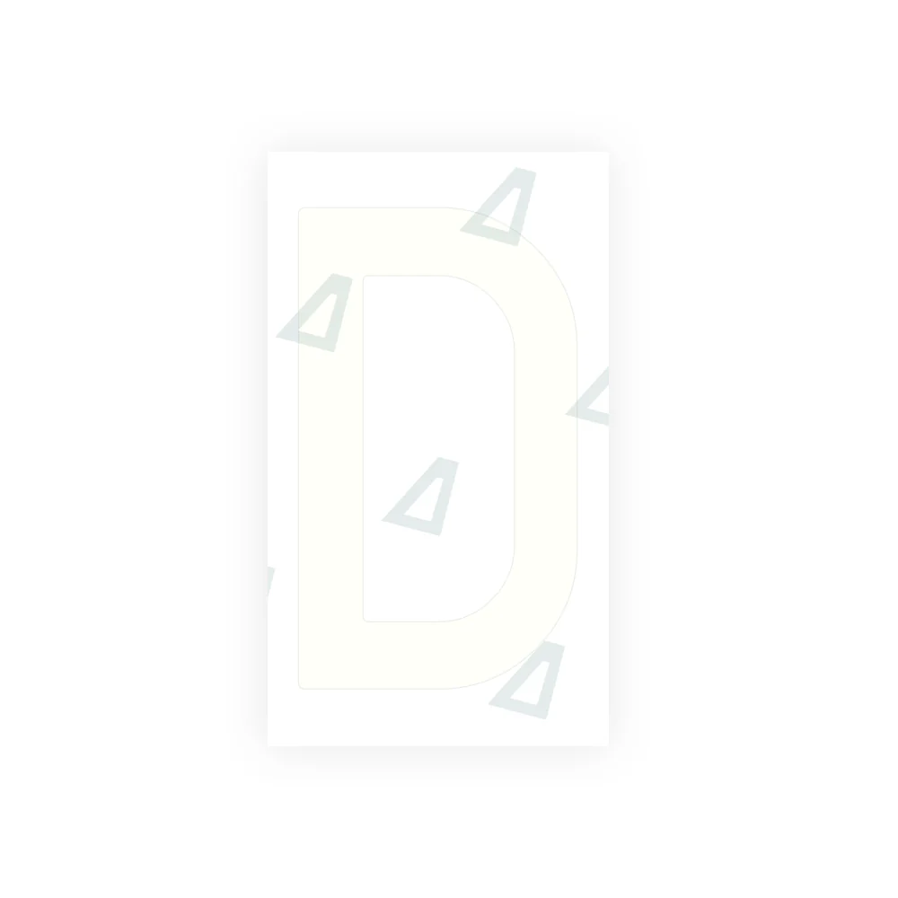 Alite Nanofilm for Spain Embossed license plates - Symbol "D" - Image 2