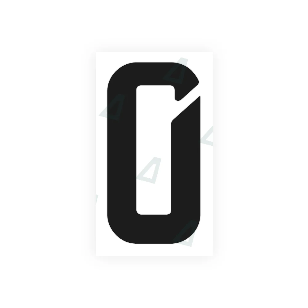 Alite Nanofilm for Germany (standard) license plates - Symbol "0"