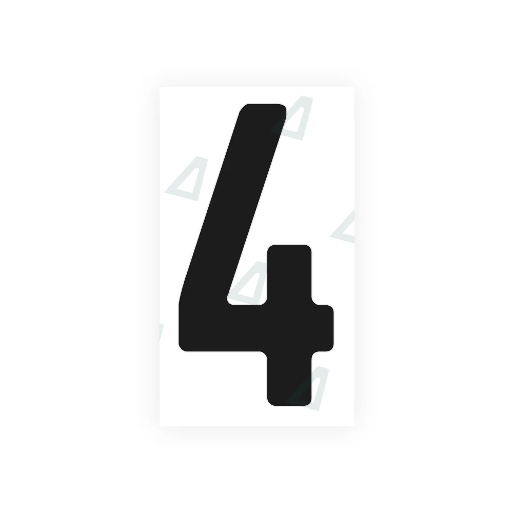 Alite Nanofilm for Germany (standard) license plates - Symbol "4"