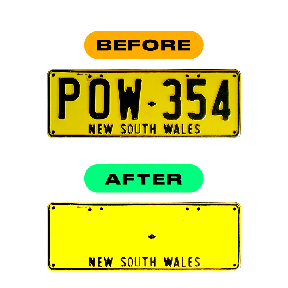 Alite Nanofilm for AUS (New South Wales) license plates - Symbol "E" - Image 3