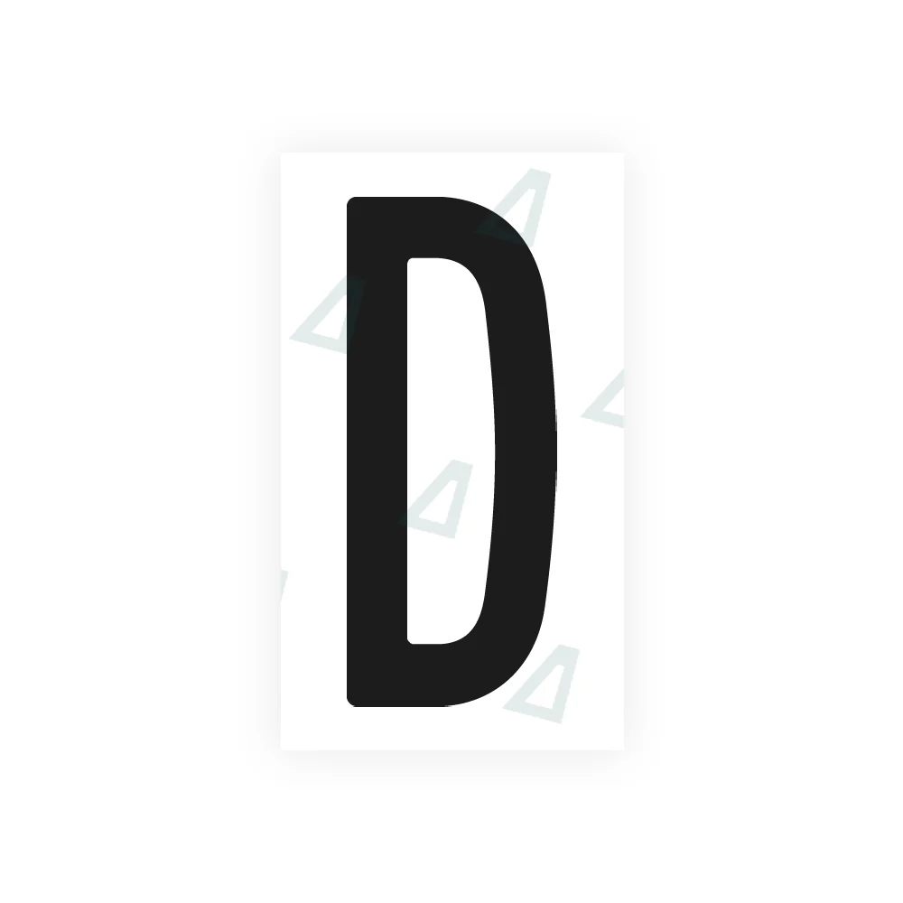 Alite Nanofilm for AUS (Victoria) license plates - Symbol "D"