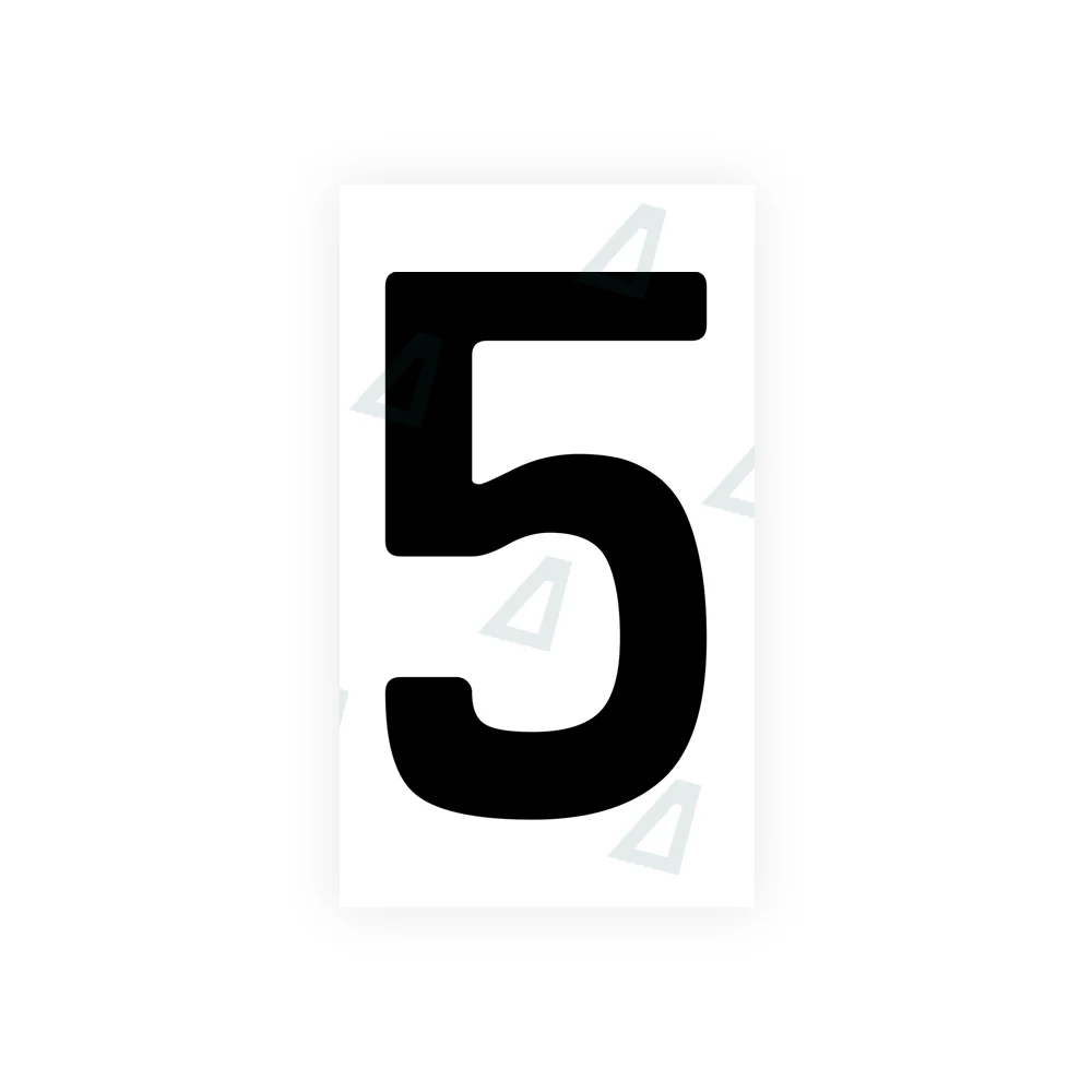 Alite Nanofilm for Bosnia license plates - Symbol "5"