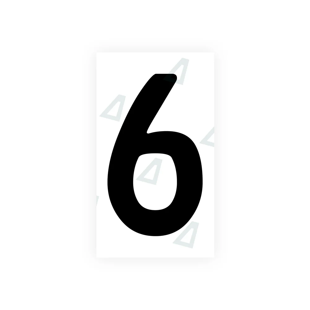 Alite Nanofilm for Bosnia license plates - Symbol "6"