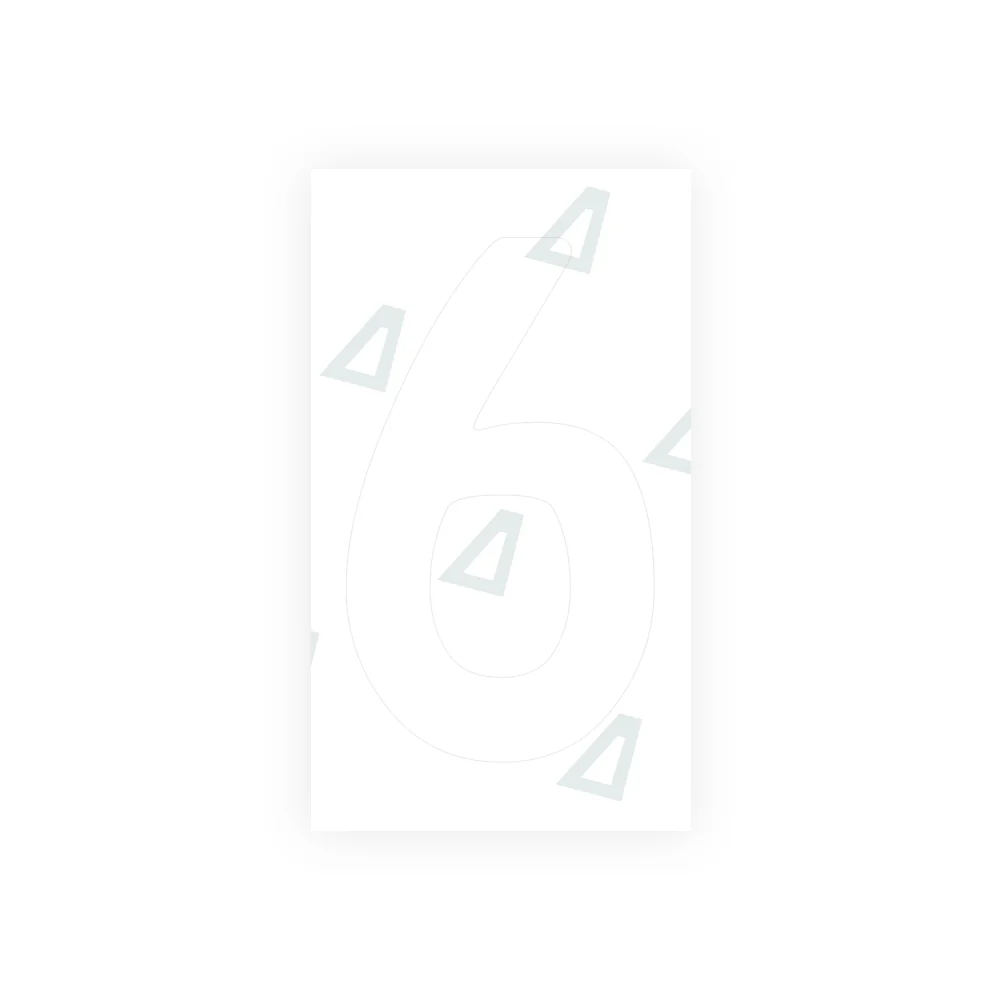 Alite Nanofilm for Bosnia license plates - Symbol "6" - Image 2