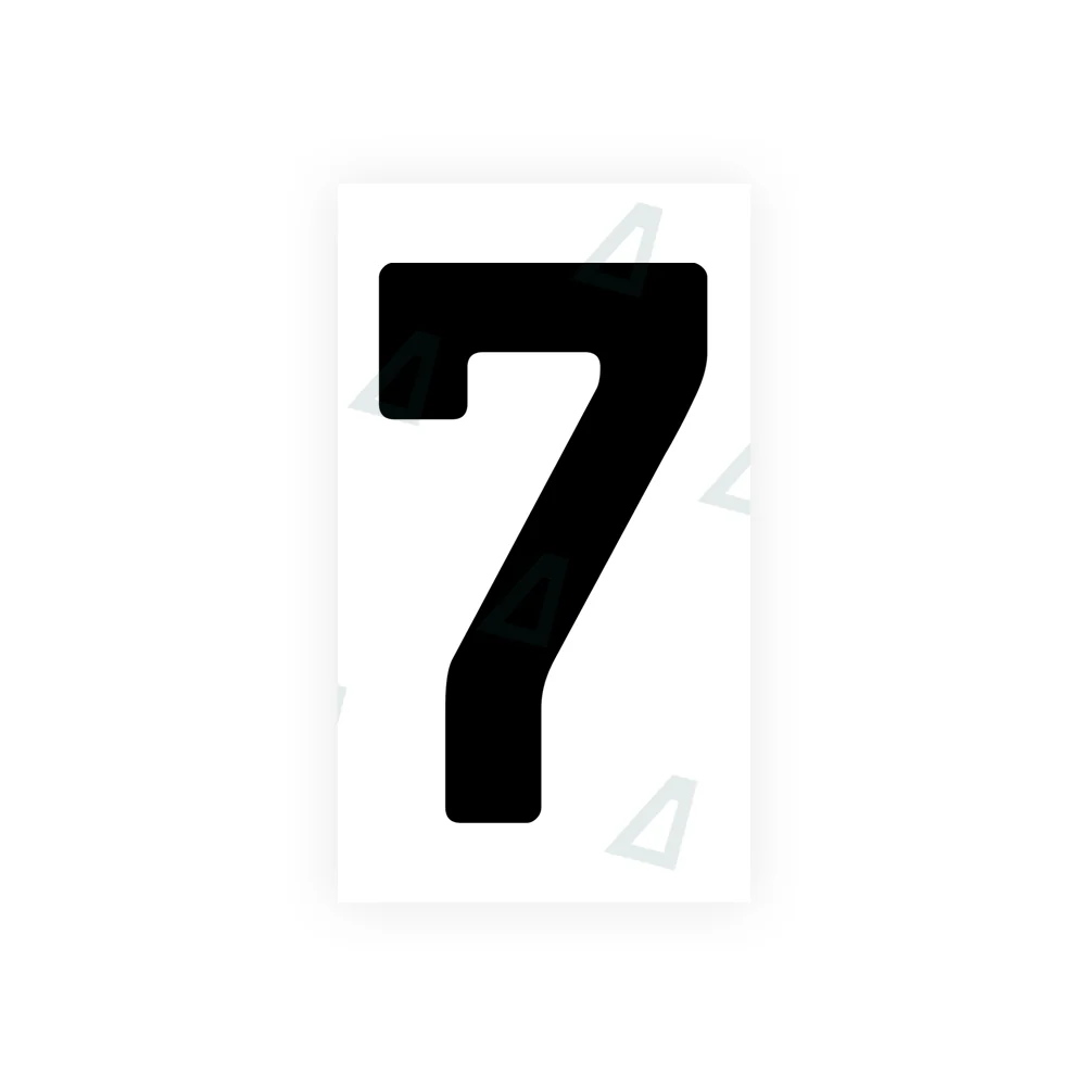 Alite Nanofilm for Bosnia license plates - Symbol "7"