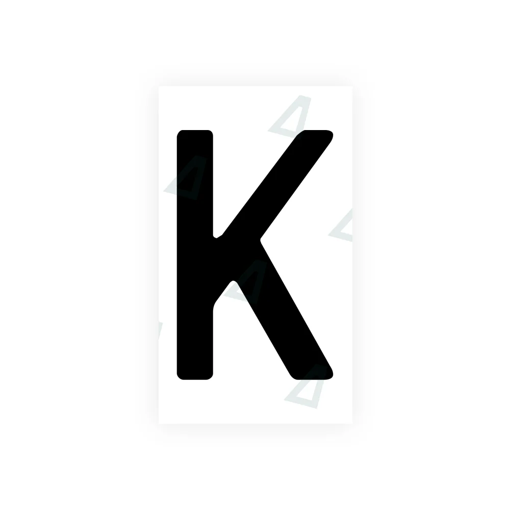 Alite Nanofilm for Bosnia license plates - Symbol "K"