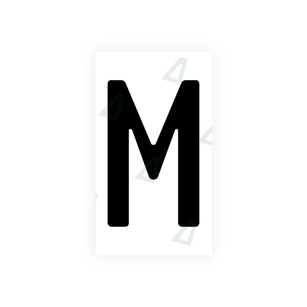 Alite Nanofilm for Bosnia license plates - Symbol "M"