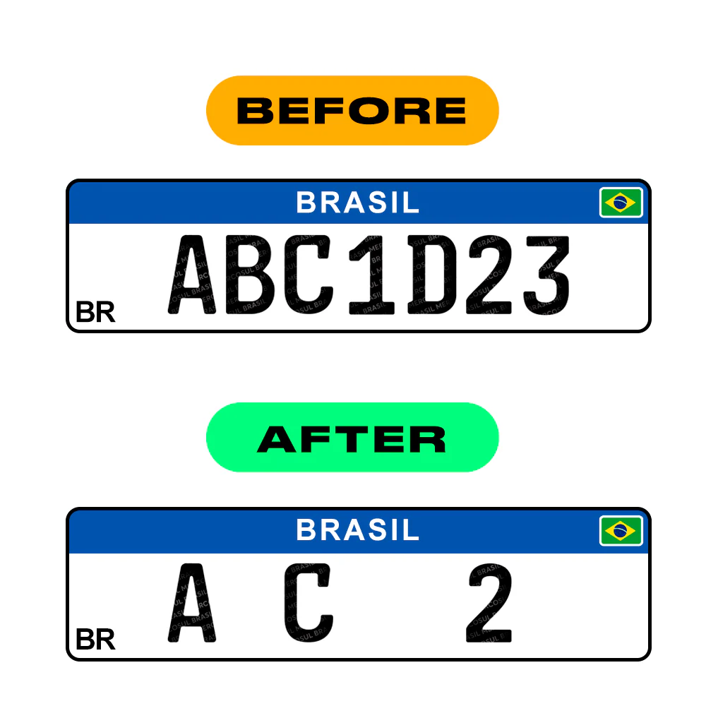 Alite Nanofilm for Brazil license plates - Symbol "8" - Image 3