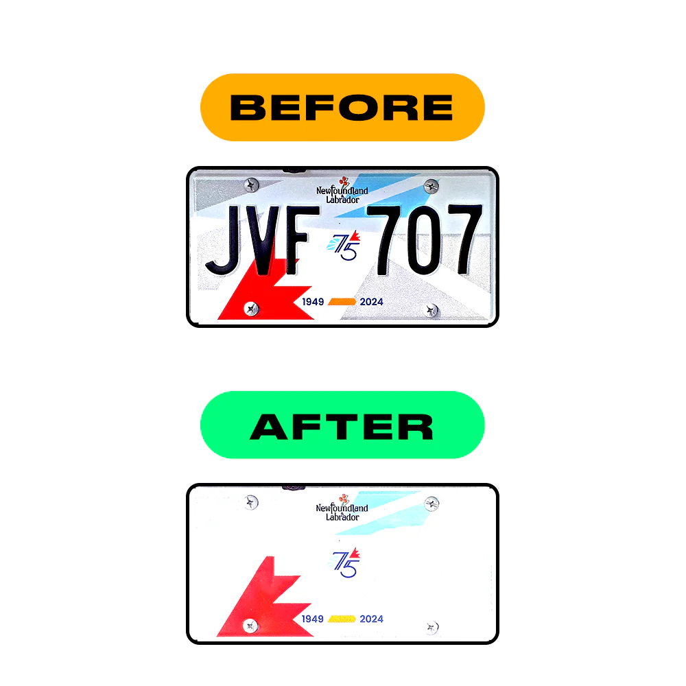 Alite Nanofilm for CA (New Brunswick) license plates - Symbol "D" - Image 3