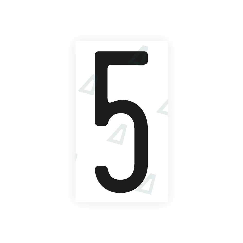 Alite Nanofilm for CA (Ontario) license plates - Symbol "5"