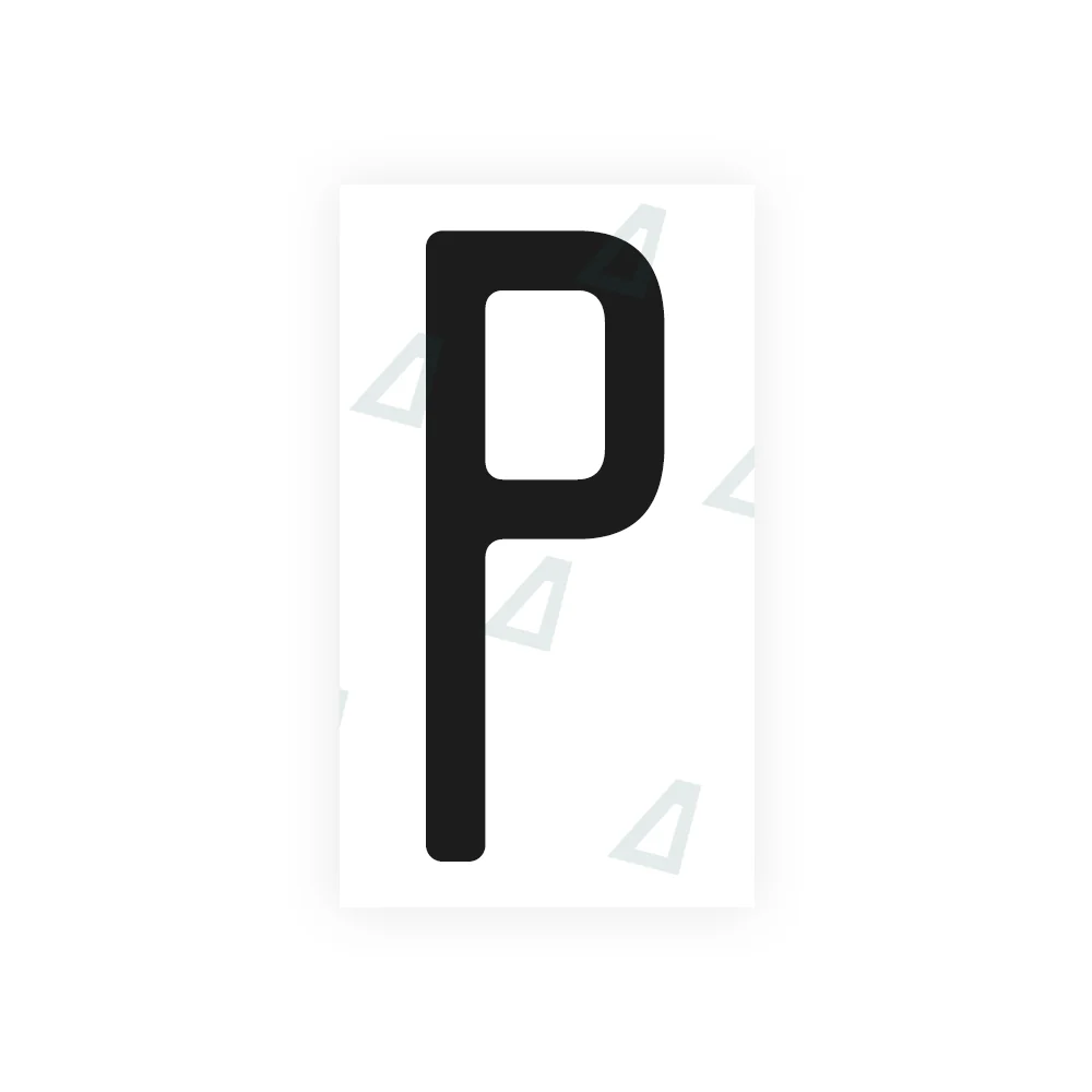 Alite Nanofilm for CA (Ontario) license plates - Symbol "P"