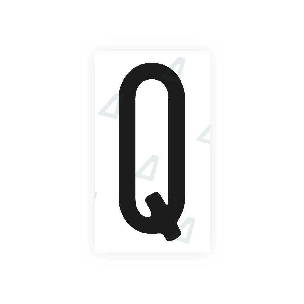 Alite Nanofilm for CA (Ontario) license plates - Symbol "Q"