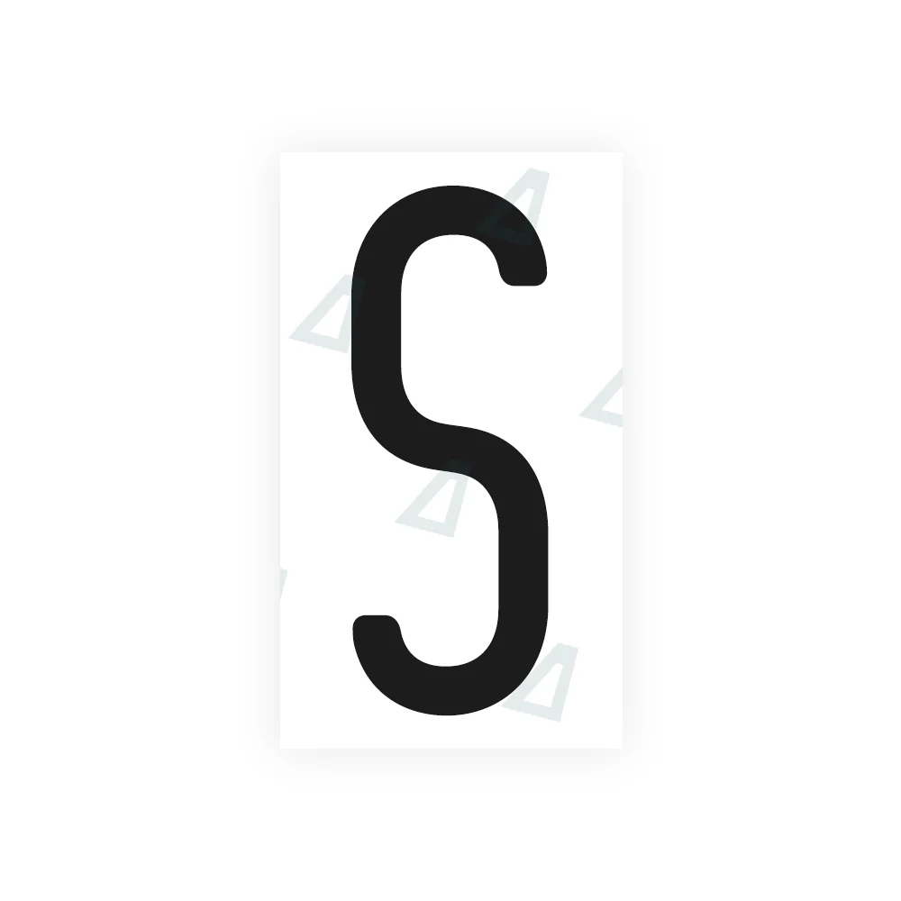 Alite Nanofilm for CA (Ontario) license plates - Symbol "S"