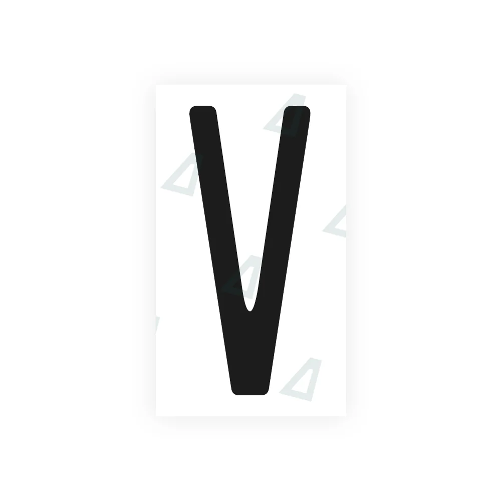 Alite Nanofilm for CA (Ontario) license plates - Symbol "V"