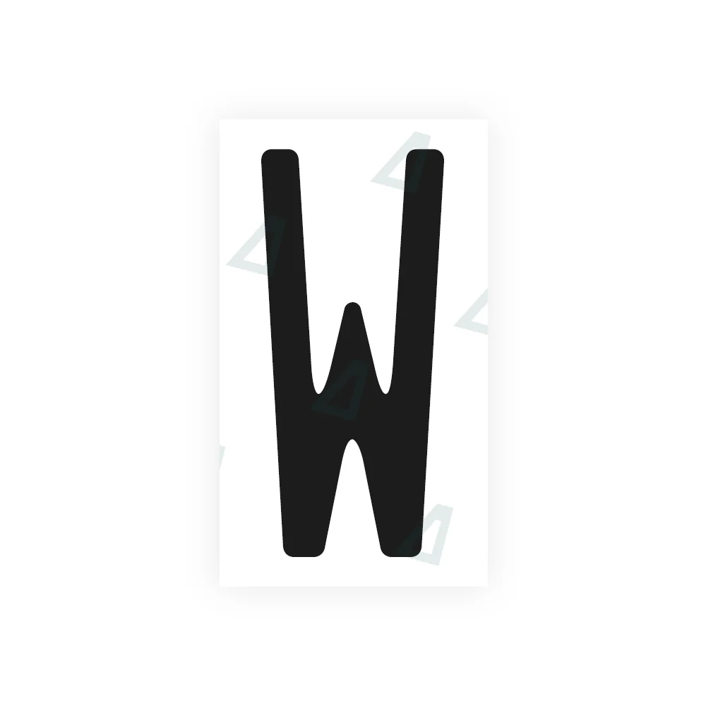 Alite Nanofilm for CA (Ontario) license plates - Symbol "W"