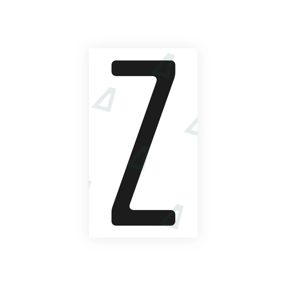 Alite Nanofilm for CA (Ontario) license plates - Symbol "Z"