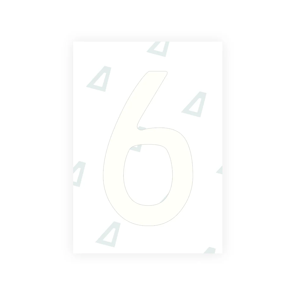 Alite Nanofilm for Chile 2014 license plates - Symbol "6" - Image 2