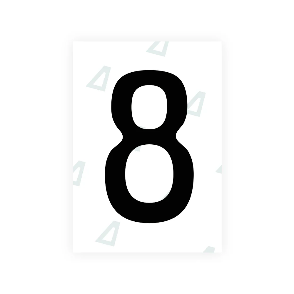 Alite Nanofilm for Chile 2014 license plates - Symbol "8"