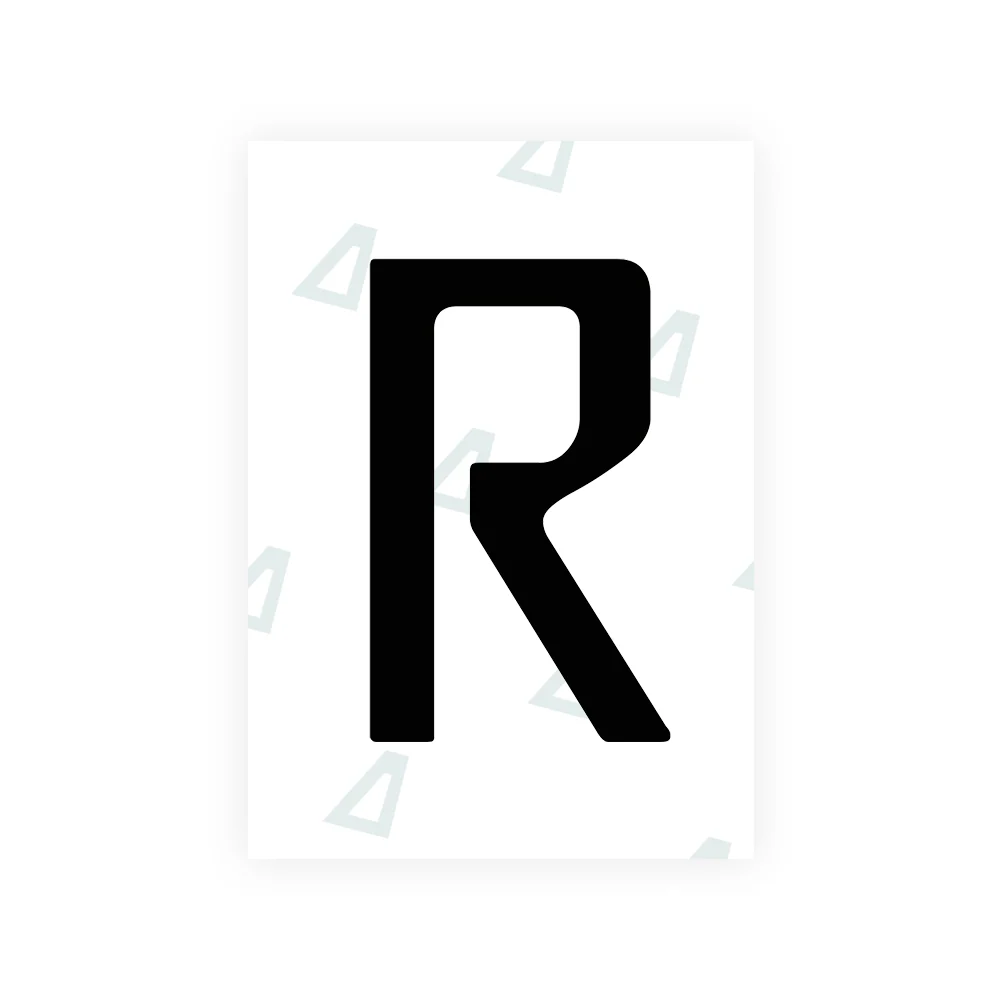 Alite Nanofilm for Chile 2014 license plates - Symbol "R"