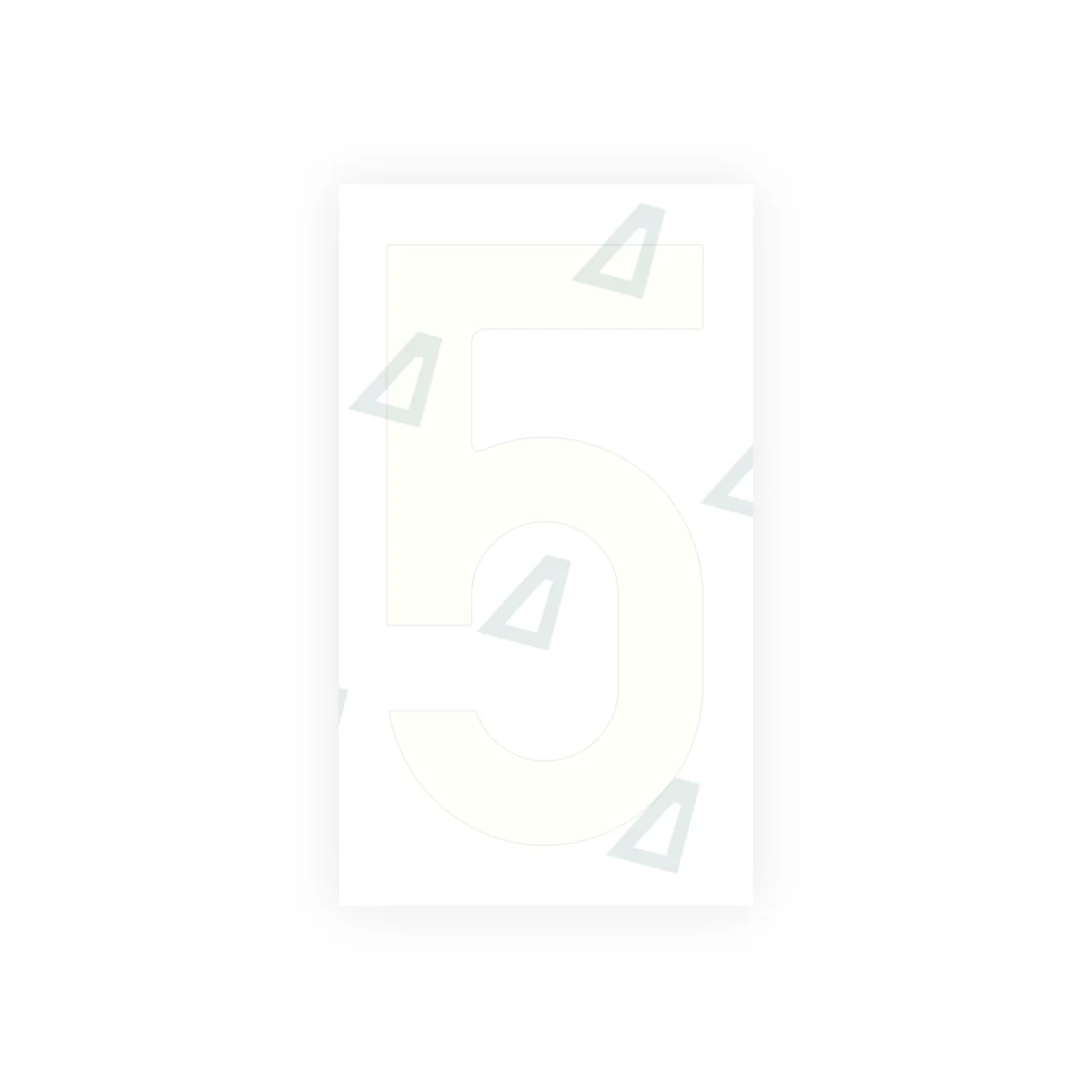 Alite Nanofilm for Czech Republic license plates - Symbol "5" - Image 2