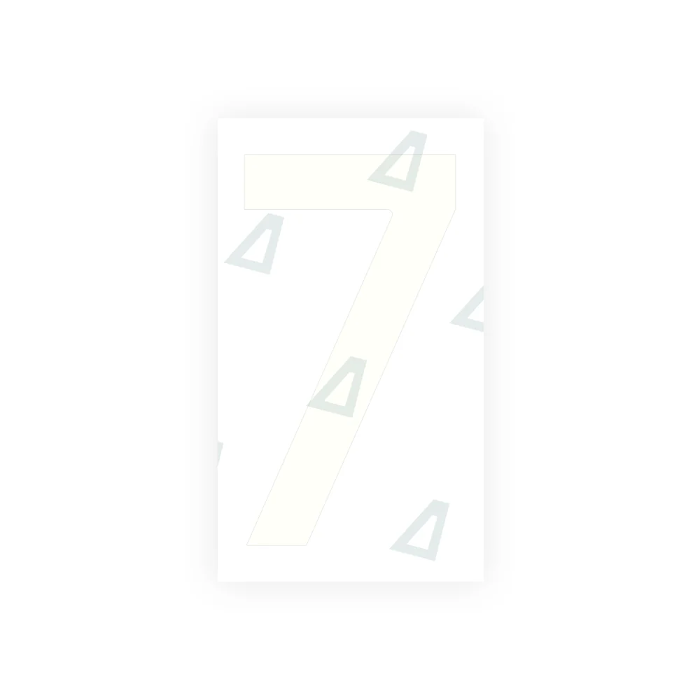 Alite Nanofilm for Czech Republic license plates - Symbol "7" - Image 2