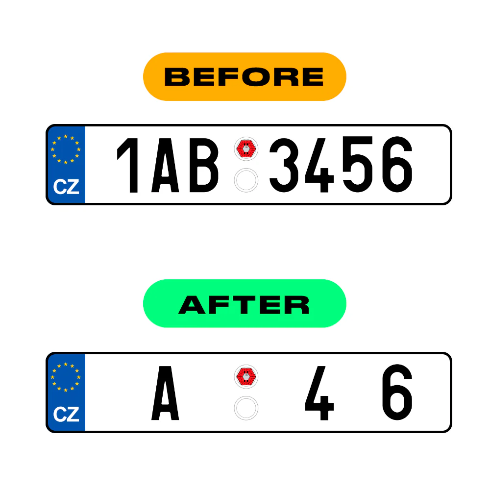 Alite Nanofilm for Czech Republic license plates - Symbol "8" - Image 3