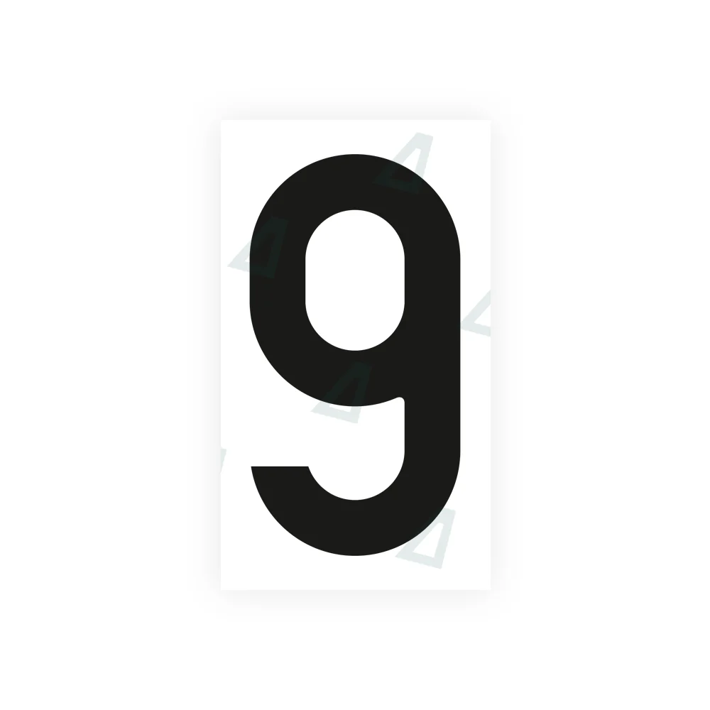 Alite Nanofilm for Czech Republic license plates - Symbol "9"