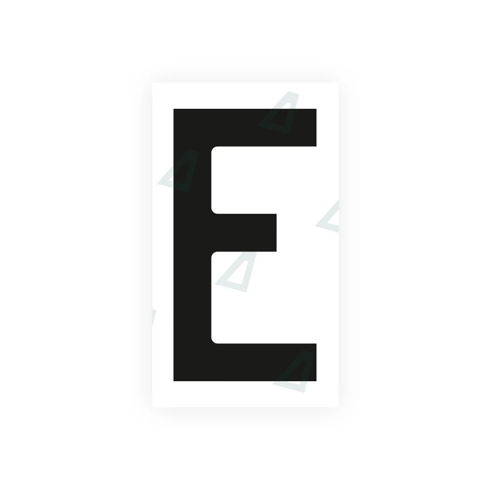 Alite Nanofilm for Czech Republic license plates - Symbol "E"