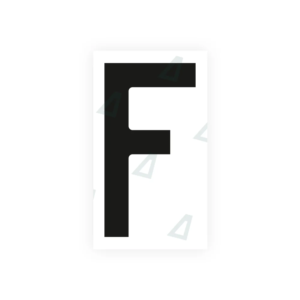 Alite Nanofilm for Czech Republic license plates - Symbol "F"