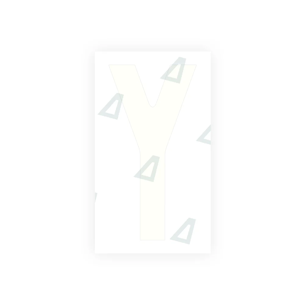 Alite Nanofilm for Czech Republic license plates - Symbol "Y" - Image 2