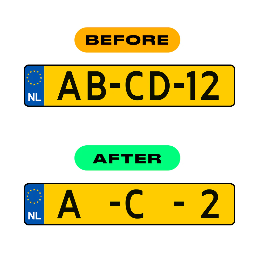 Alite Nanofilm for Netherlands license plates - Symbol "M" - Image 3