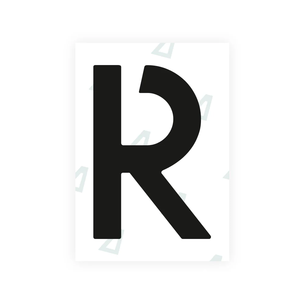 Alite Nanofilm for Netherlands license plates - Symbol "R"