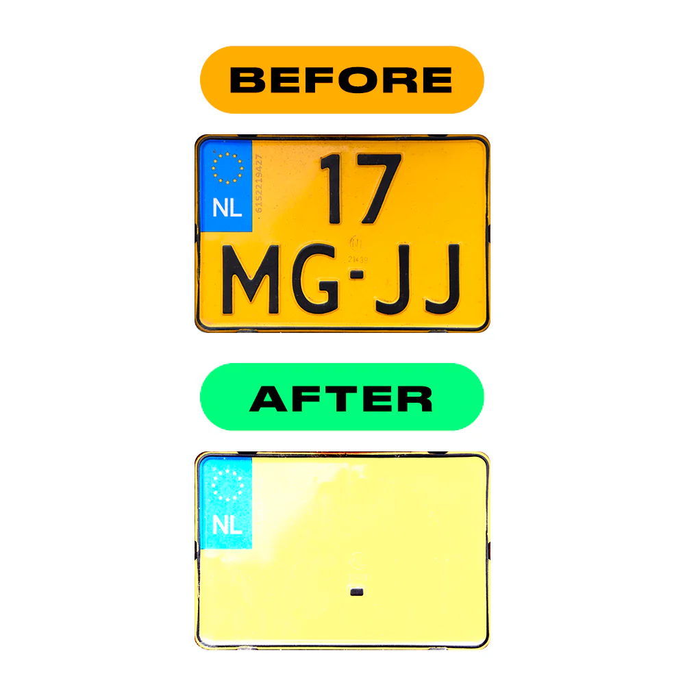 Alite Nanofilm for Netherlands moto license plates - Symbol "E" - Image 3