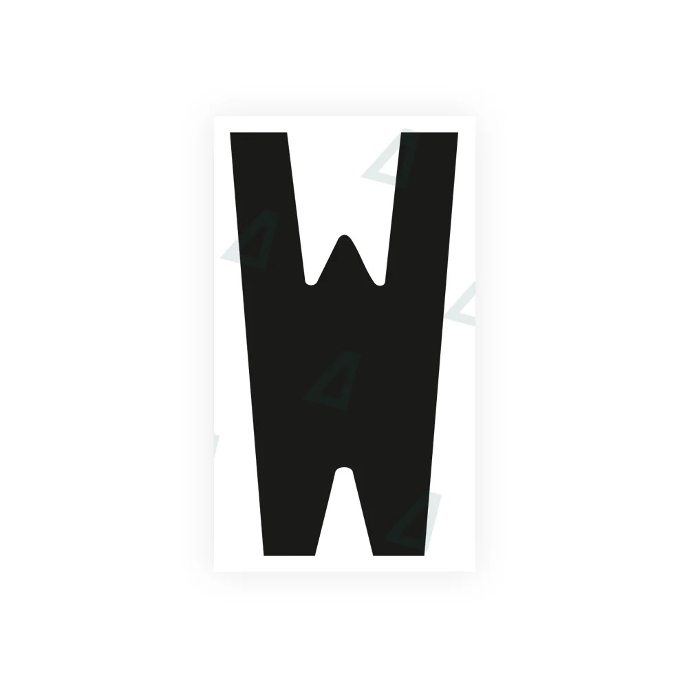 Alite Nanofilm for France license plates - Symbol "W"