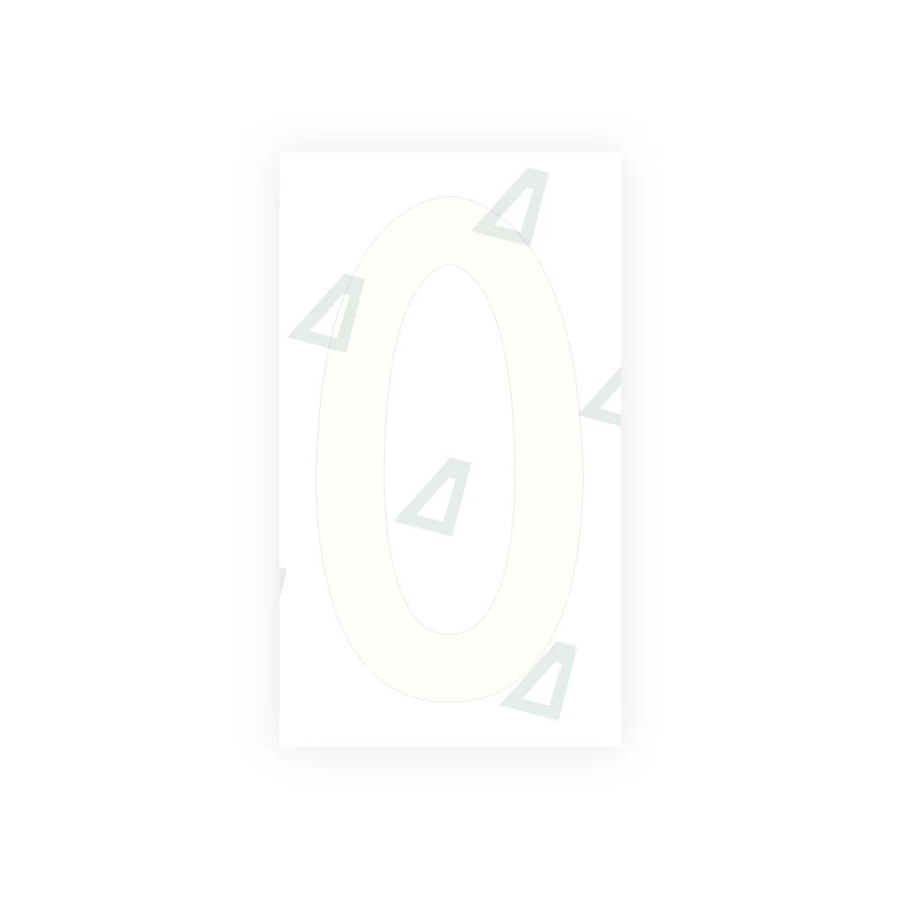 Alite Nanofilm for rear Switzerland license plates - Symbol "0" - Image 2